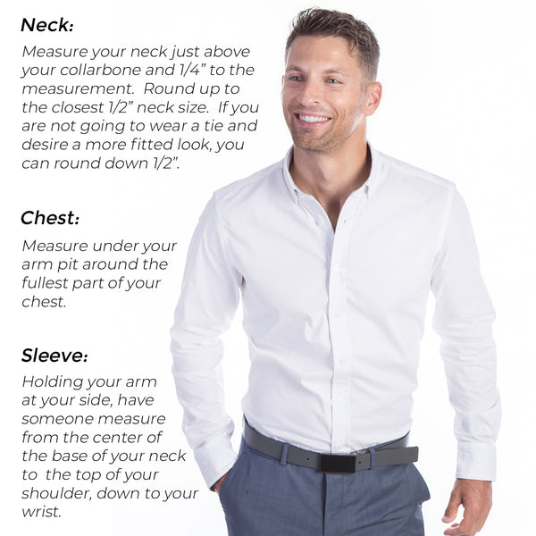 Finding Your Perfect Dress Shirt Size: A Comprehensive Guide for Men - Million Dollar Collar Finding Your Perfect Dress Shirt Size: A Comprehensive Guide for Men - Million Dollar Collar
