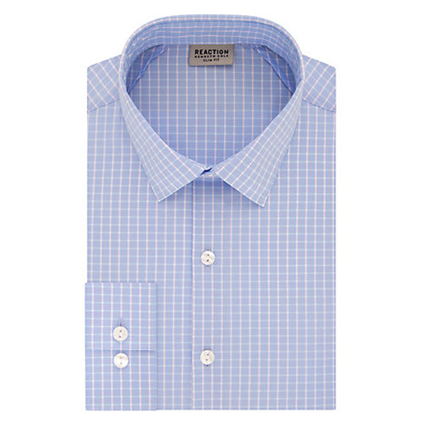 SLIM Dress Shirts - CLOSEOUT SM (14.5 - 32/33) / Light Blue / Kenneth Cole - TECHNICOLE SLIM Dress Shirts - CLOSEOUT SM (14.5 - 32/33) / Light Blue / Kenneth Cole - TECHNICOLE