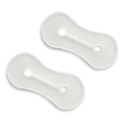Clear plastic cuff adapters that fit over shirt cuff buttons so you can use cufflinks without a French cuff