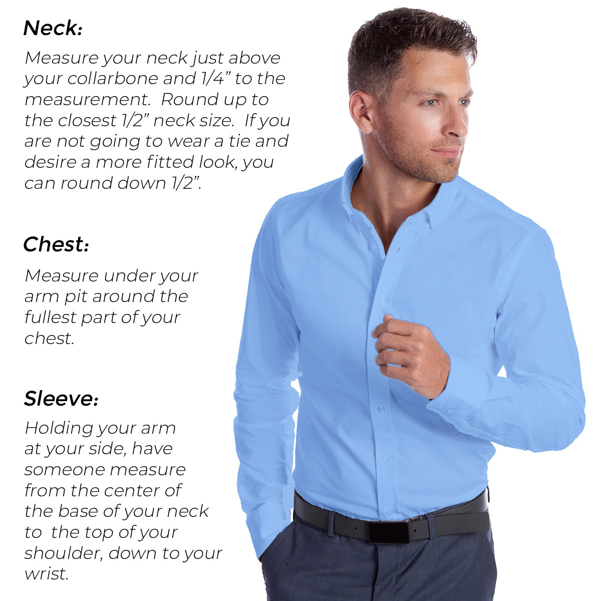 Unlocking the Mystery: Discover Your Ideal Dress Shirt Size - Million  Dollar Collar