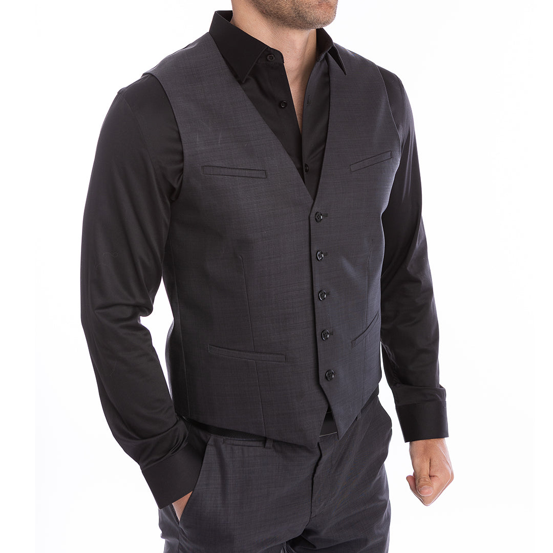 goTIELESS Ultimate Dress Shirt (Black) Million Dollar Collar