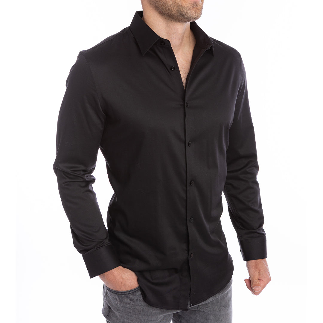 goTIELESS Ultimate Dress Shirt (Black) goTIELESS Ultimate Dress Shirt (Black)