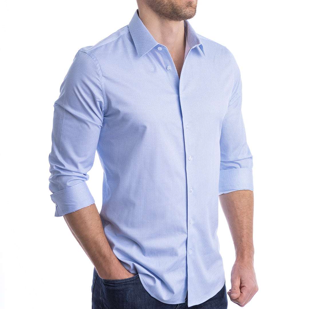 goTIELESS Ultimate Dress Shirt (Blue Diamond) goTIELESS Ultimate Dress Shirt (Blue Diamond)
