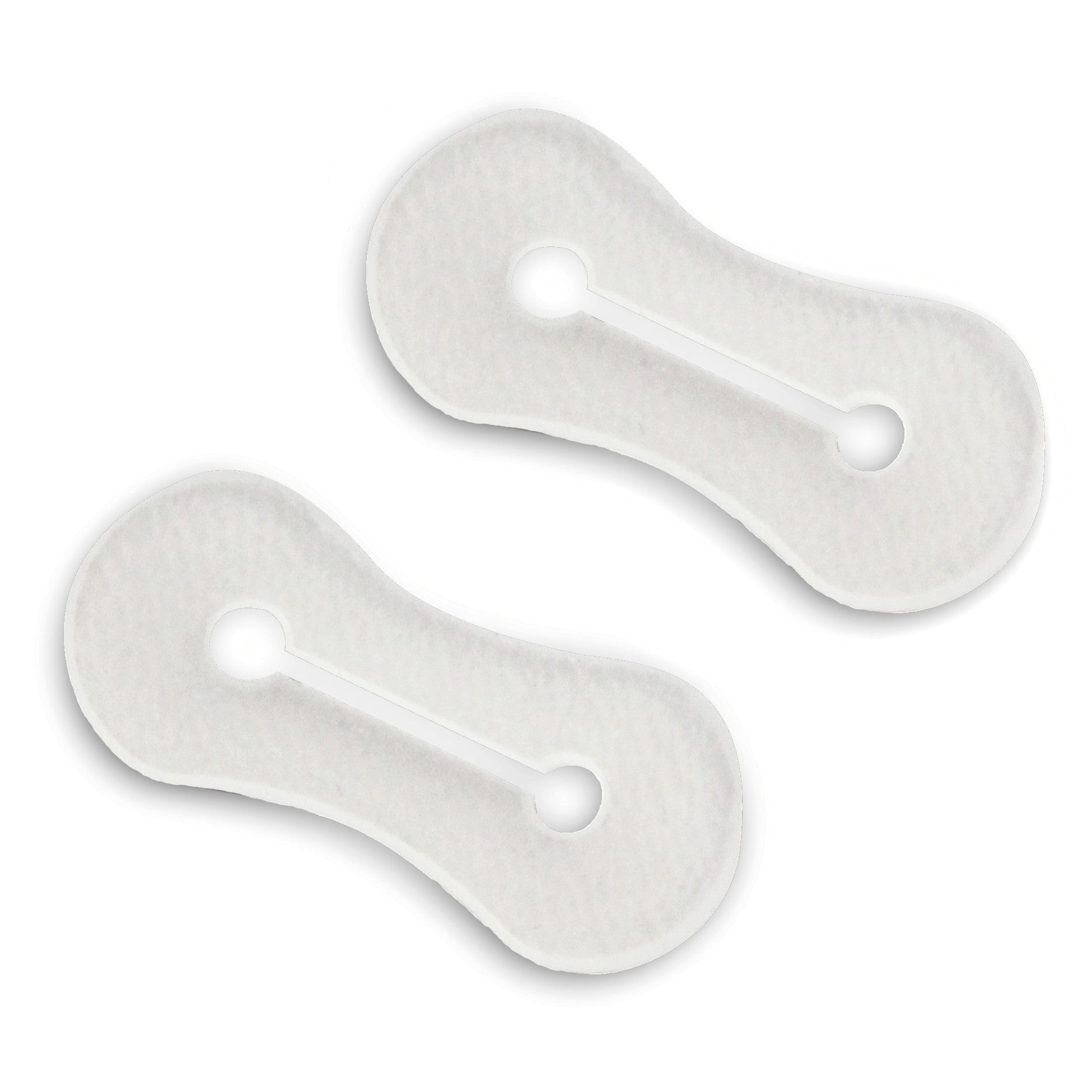 Clear plastic cuff adapters that fit over shirt cuff buttons so you can use cufflinks without a French cuff