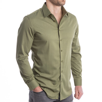 Ultimate Dress Shirt (Army Green) (Wholesale)