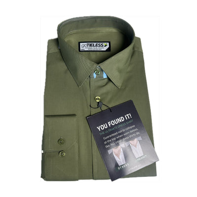 goTIELESS Ultimate Dress Shirt (Army Green)