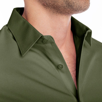 goTIELESS Ultimate Dress Shirt (Army Green)