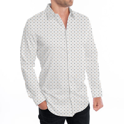 goTIELESS Ultimate Dress Shirt (White/Royal Palm)