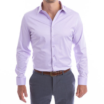 goTIELESS Ultimate Dress Shirt (Lavender)