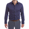 goTIELESS Ultimate Dress Shirt (Navy Polk-a-Dot)