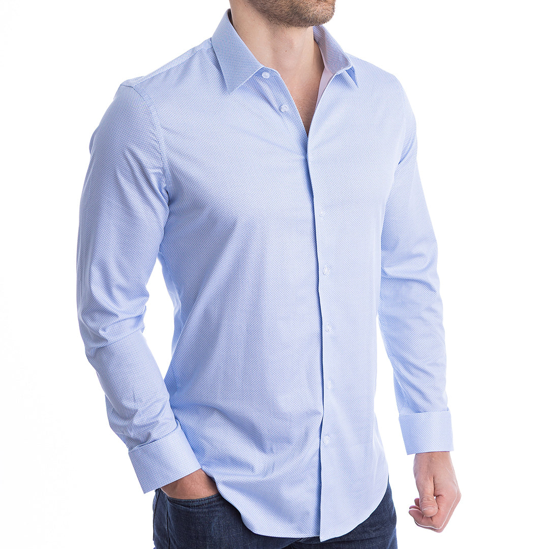 goTIELESS Ultimate Dress Shirt (Blue Diamond) goTIELESS Ultimate Dress Shirt (Blue Diamond)