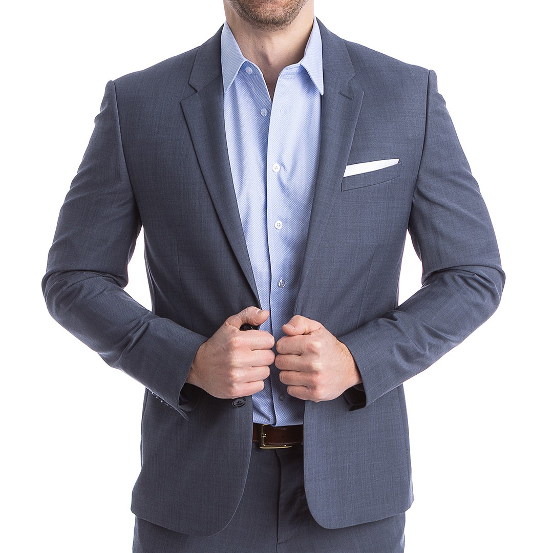 Side-by-side comparison of structured Blue Diamond shirt versus traditional floppy collar dress shirt.